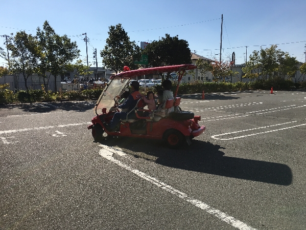 消防車放水体験2