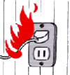 電気火災のイメージ図