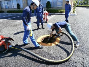 大井川分署訓練場での消防研修会3