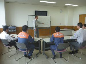 救急隊長による講義