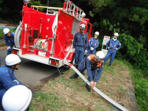 車両、可搬ポンプ操作要領