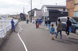 多くの住民の方が見学してくれました