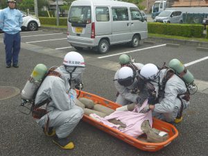 化学物質除染活動訓練1