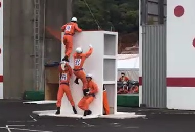 障害突破 優勝 増田大透隊員 水上元博隊員 原川諒隊員 山本悠矢隊員 小俣渓吾隊員